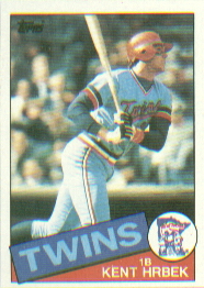 1985 Topps Baseball Cards      510     Kent Hrbek
